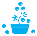 Berry shrubs and vines color filled icon