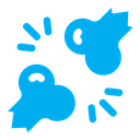Bones color filled icon