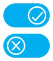 Boolean color filled icon