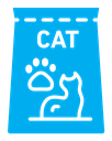 Cat food color filled icon