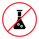 Chemical free sign color filled icon