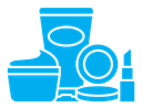 Cosmetics color filled icon