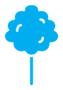 Cotton Candy color filled icon