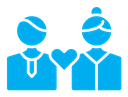 Couple color filled icon