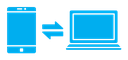 Data transfer color filled icon