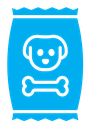Dog food color filled icon