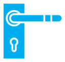 Door handle color filled icon