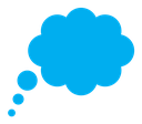 Dream cloud color filled icon