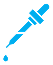 Dropper pipette color filled icon