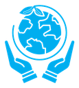 Environment protection color filled icon