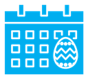 Ester calendar color filled icon