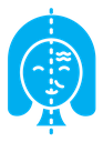 Facelifting procedure color filled icon