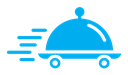 Food delivery color filled icon
