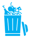 Food waste color filled icon