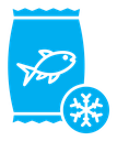 Frozen food color filled icon
