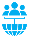 Global leadership color filled icon