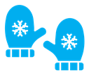 Gloves color filled icon