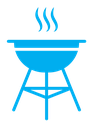 Grill color filled icon