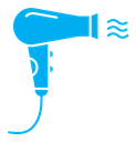 Hair dryer color filled icon