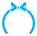 Headband color filled icon