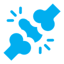 Herniated disc color filled icon