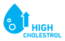 High cholesterol color filled icon