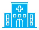 Hospital building color filled icon