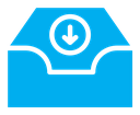 Inbox color filled icon