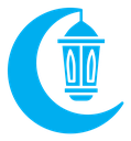 Islamic lantern color filled icon