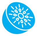 Kiwi color filled icon