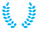 Laurel wreath color filled icon