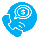 Loan call color filled icon