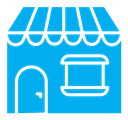 Local store color filled icon