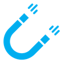 Magnet color filled icon