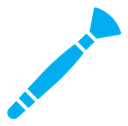 Makeup brush color filled icon