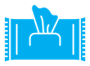 Makeup remover wipes color filled icon