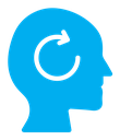 Memory recall color filled icon