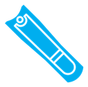 Nail clipper color filled icon