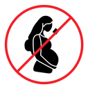 No alcohol during pregnancy period  sign color filled icon
