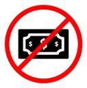 No money icon (2) color filled icon