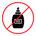 Forbidden perfume sign color filled icon