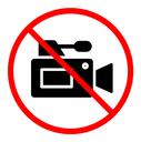 No recording color filled icon