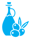 Olive oil color filled icon