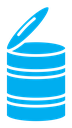 Open tin can color filled icon