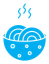 Pasta color filled icon