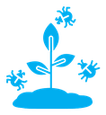 Pest plant color filled icon