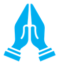 Pray icon (2) color filled icon