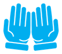 Pray color filled icon