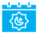 Ramadan calendar color filled icon
