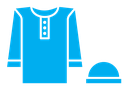 Ramadan clothes color filled icon